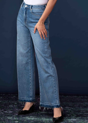 Elena Wang wide leg denim