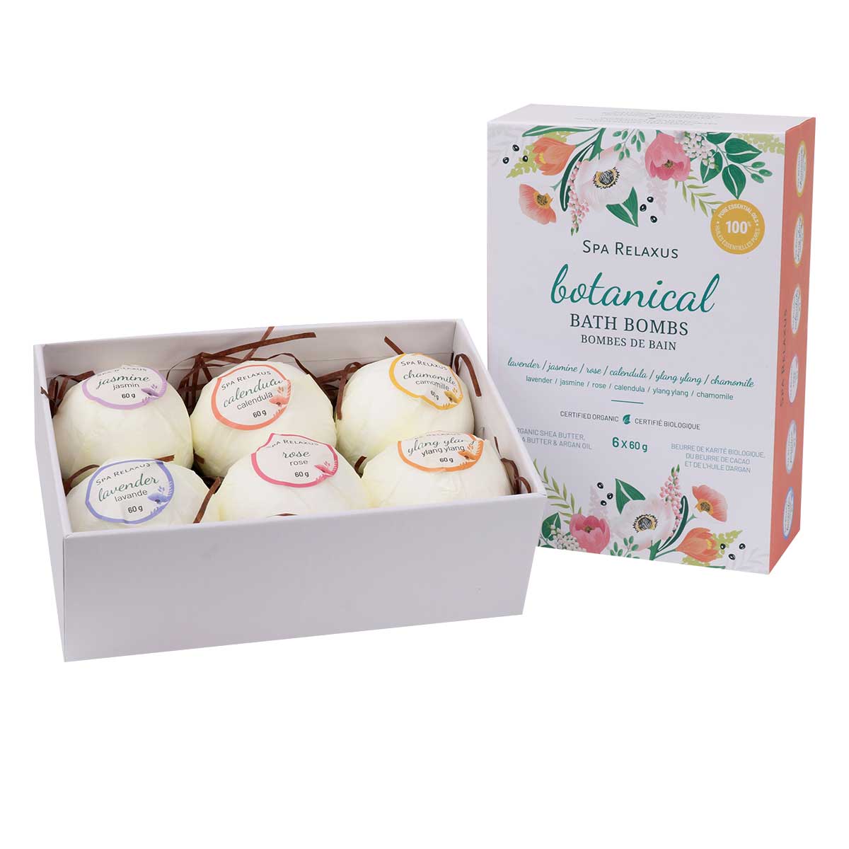 Spa Relaxus Botanical Bath Bombs set of 6