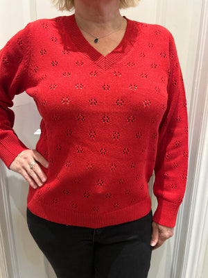 Fransa Katalin V neck sweater