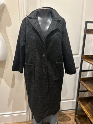 Beyond Capri Black Persian Overcoat