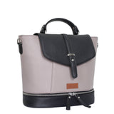 Women’s Vegan Leather Backpack or Daypack Bags For Daily Use: Grey