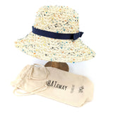 Confetti Cloche Foldable Hat - Cream (57cm)