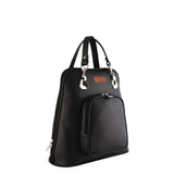 Ladies' Vegan Leather Top Handle Backpack or Daypack Bags: Blue