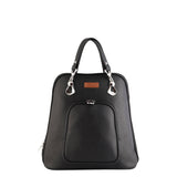 Ladies' Vegan Leather Top Handle Backpack or Daypack Bags: Blue