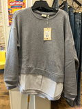 Fransa grey crew neck