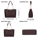 Women's Vegan Leather Satchel Bag –  Shoulder Sling Bag: Green