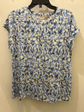 Fransa Tee boho bloom blue pattern