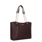 Women's Vegan Leather Satchel Bag –  Shoulder Sling Bag: Beige