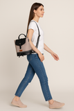Women’s Vegan Leather Backpack or Daypack Bags For Daily Use: Grey