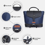 Women’s Vegan Leather Backpack or Daypack Bags For Daily Use: Grey