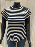 Fransa navy and white t shirt