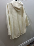Beyond Capri Ivory Shearling Style Overcoat