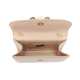HD027-Pearl Top Handle Tie PU Clutch Bag: Silver