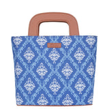 Handcrafted Fabric Top Handle Tote Bag for Women Satchel bag: Abstract