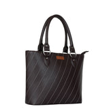 Women’s Top-Handle Tote Bag – Vegan Leather Shoulder Bag: Blue
