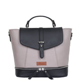 Women’s Vegan Leather Backpack or Daypack Bags For Daily Use: Grey