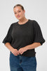 Kaffe Curve knit grey sweater 3/4