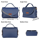 Vegan Leather Crossbody Bag for Women, Top Handle Handbag: Grey