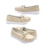 Zerimar Women's Leather Loafers - Comfort Dress Shoes,Beige: Beige / 37