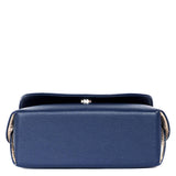 Vegan Leather Crossbody Bag for Women, Top Handle Handbag: Blue