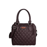PU Leather Women’s Handbag – Top Handle with Crossbody Strap: Blue