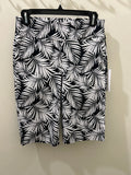 Lois black and white pattern burmuda short