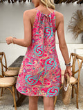 Sleeveless Printed Dress