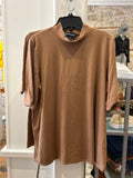 Soft works mock neck short sleeve