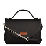 Vegan Leather Crossbody Bag for Women, Top Handle Handbag: Blue