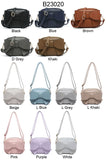 B23020-Big Bow Tie On The Front Cross Body Bag: Black