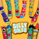 SILLY SOLES  - 6 Odd Socks Gift Box |Oddsocks: