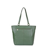 Tote Bag for Women – Genuine Leather Shoulder Handbag: Olive Green