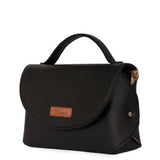 Vegan Leather Crossbody Bag for Women, Top Handle Handbag: Grey