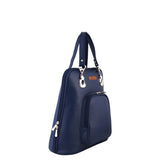 Ladies' Vegan Leather Top Handle Backpack or Daypack Bags: Brown
