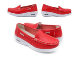 Zerimar Women's Leather Loafers - Comfort Dress Shoes,Red: Red / 38