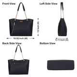 Women's Vegan Leather Satchel Bag –  Shoulder Sling Bag: Green