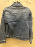 Orange FV light denim jacket