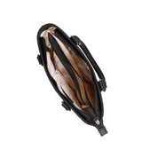 Women’s Top-Handle Tote Bag – Vegan Leather Shoulder Bag: Brown