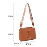 B23005-AW-Three Zipped Sections Canvas Strap Cross Body Bag: Wine Red