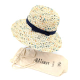Confetti Cloche Foldable Hat - Cream (57cm)