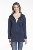 Dkr long zip jacket with hood