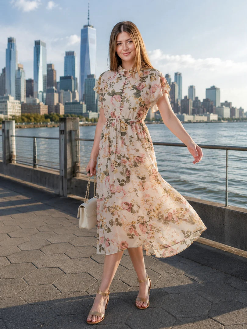Nikky floral Maxi Dress