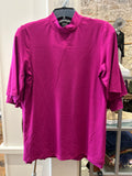 Soft works mock neck short sleeve