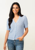 Elena Wang Short Sleeve Cardigan