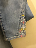 Orange FV denim with accent