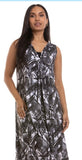 Fiori Black and White Dress