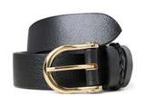 Black leather belt Alice