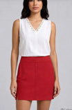 Lois red skort
