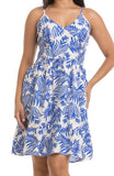Nu Look Blue and White Summer Dress
