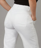 Lola Colette White High Rise Wide Leg Jeans